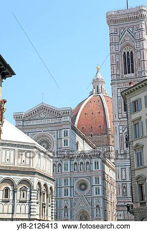 Duomo Santa Maria Del Fiore and Campanile. Florence, Tuscany, Italy. View Large Photo Image Stock Image - Duomo Santa Maria Del Fiore and Campanile. Florence, Tuscany, Italy.. Fotosearch
