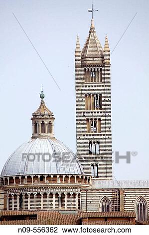 Stock Image - Duomo, Siena. Tuscany, Italy. Fotosearch