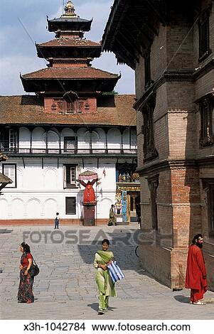 Picture - Durbar Square, Kathmandu, Nepal, Himalaya, South Asia. Fotosearch