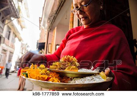 Stock Photo - Durbar Square, Kathmandu Patan, Nepal, Asia. Fotosearch