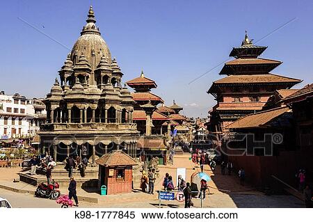 Stock Photography - Durbar Square, Kathmandu Patan, Nepal, Asia. Fotosearch