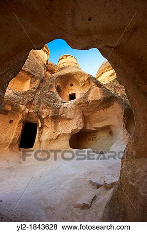 Early Christian church in the Fairy Chimneys near Zelve, Cappadocia Turkey View Large Photo Image Stock Photo - Early Christian church in the Fairy Chimneys near Zelve, Cappadocia Turkey. Fotosearch