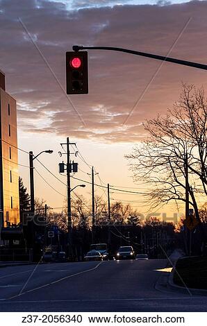 Early morning on a city street, Ontario, Canada View Large Photo Image Stock Image - Early morning on a city street, Ontario, Canada. Fotosearch
