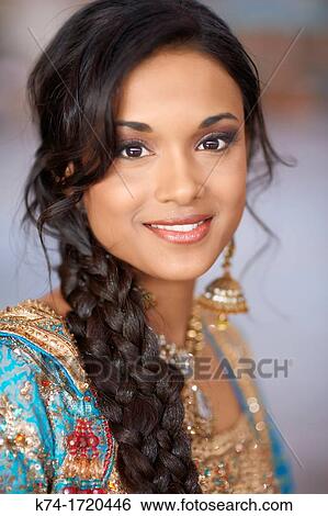 Stock Photograph - East Indian Woman. Fotosearch