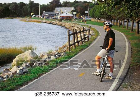 East side bike path. Bristol. Rhode Island. USA View Large Photo Image Stock Photo - East side bike path. Bristol. Rhode Island. USA. Fotosearch