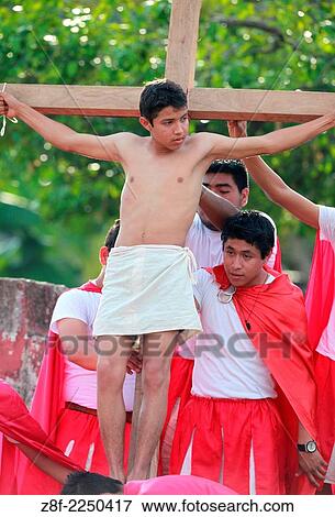 Easter Week in San Antonio, Holy Friday Viacrucis. San Antonio, San Luis Potosi, Mexico. View Large Photo Image Stock Photo - Easter Week in San Antonio, Holy Friday Viacrucis. San Antonio, San Luis Potosi, Mexico.. Fotosearch