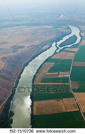 Ebro river meander Alforque Village Zaragoza Province, Aragon, Spain, Europe. View Large Photo Image Stock Photograph - Ebro river meander Alforque Village Zaragoza Province, Aragon, Spain, Europe.. Fotosearch