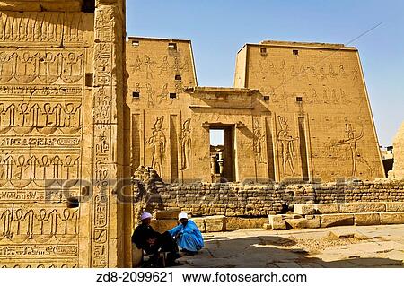 edfu temple. edfu. View Large Photo Image Stock Image - edfu temple. edfu.. Fotosearch