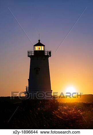 Edgartown Lighthouse, Martha's Vineyard, Massachusetts, USA View Large Photo Image Picture - Edgartown Lighthouse, Martha's Vineyard, Massachusetts, USA. Fotosearch