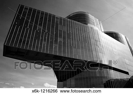 Stock Photograph - Edificio de Gas Natural, Enric Miralles & Benedetta Tagliabue, Barcelona, Catalunya, Espaa. Fotosearch