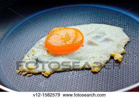 Egg yolk in a fryer View Large Photo Image Stock Photo - Egg yolk in a fryer. Fotosearch