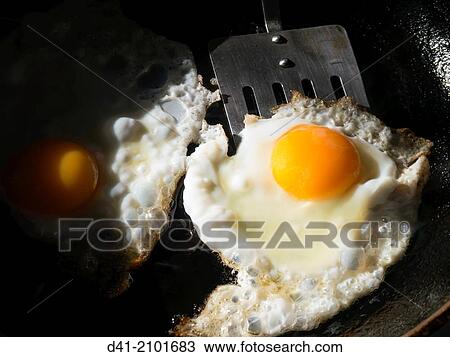 Stock Image - eggs frying.. Fotosearch