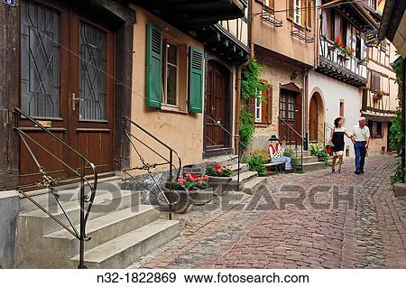 Eguisheim, Alsace Wine Route, Haut-Rhin, Alsace, France, Europe View Large Photo Image Stock Photo - Eguisheim, Alsace Wine Route, Haut-Rhin, Alsace, France, Europe. Fotosearch