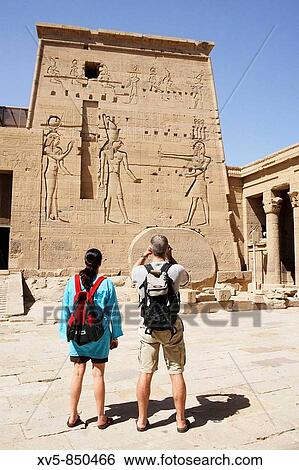 Egypt Upper Nile Island of Philae Isis Temple View Large Photo Image Stock Photograph - Egypt Upper Nile Island of Philae Isis Temple. Fotosearch