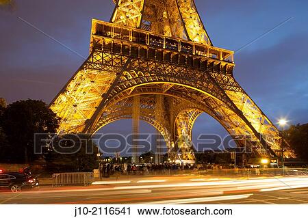 Eiffel Tower, Champs de Mars, Paris, France. View Large Photo Image Stock Image - Eiffel Tower, Champs de Mars, Paris, France.. Fotosearch