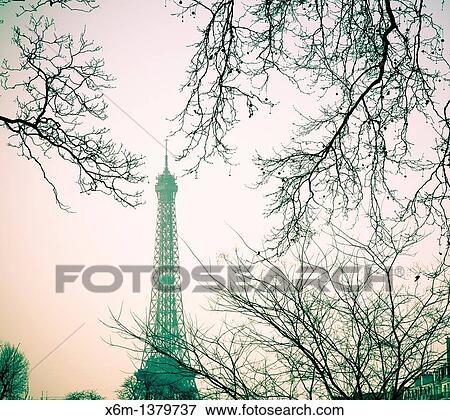 Stock Photo - Eiffel Tower Paris, France. Fotosearch