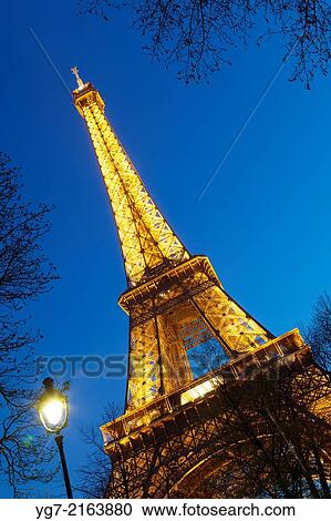 Stock Image - Eiffel tower, Paris, Ile-de-france, France.. Fotosearch