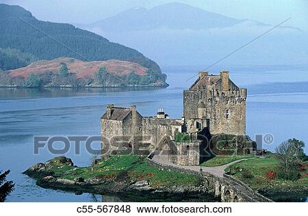Eilean Donan castle (XIII-XIVth c. ). Loch Duich. Scotland. UK. View Large Photo Image Stock Photo - Eilean Donan castle (XIII-XIVth c. ). Loch Duich. Scotland. UK.. Fotosearch