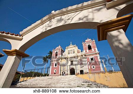 Stock Photo - El Calvario Church, Leon, Nicaragua. Fotosearch