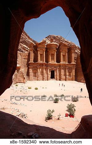 El Deir or Monastery, Petra, Jordan View Large Photo Image Stock Image - El Deir or Monastery, Petra, Jordan. Fotosearch