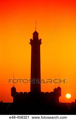 Stock Image - El Faro lighthouse, La Serena, Chile. Fotosearch