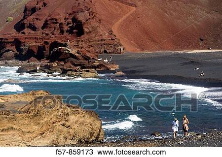 El Golfo, Lanzarote, Canary Islands, Spain View Large Photo Image Stock Image - El Golfo, Lanzarote, Canary Islands, Spain. Fotosearch