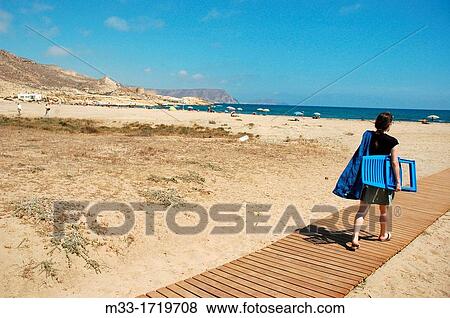 Stock Photo - El Playazo beach CABO DE GATA NATURAL PARK Almeria province Andalusia Spain. Fotosearch