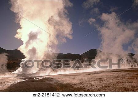 El Tatio Geyser Field sits at over 14, 000 feet elevation in the Andes Mountains near San Pedro de Atacama, El Loa Province, Antofagasta Region, Northern Chile View Large Photo Image Stock Image - El Tatio Geyser Field sits at over 14, 000 feet elevation in the Andes Mountains near San Pedro de Atacama, El Loa Province, Antofagasta Region, Northern Chile. Fotosearch