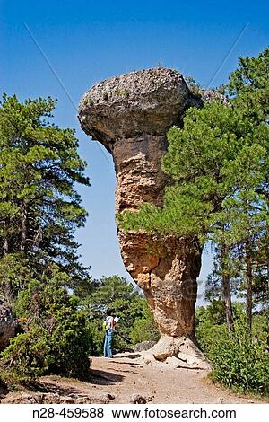 El Tormo Alto rock formation, Ciudad Encantada. Cuenca province, Castilla-La Mancha, Spain View Large Photo Image Stock Photo - El Tormo Alto rock formation, Ciudad Encantada. Cuenca province, Castilla-La Mancha, Spain. Fotosearch