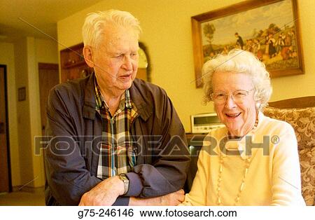 Elderly brother and sister View Large Photo Image Stock Photograph - Elderly brother and sister. Fotosearch