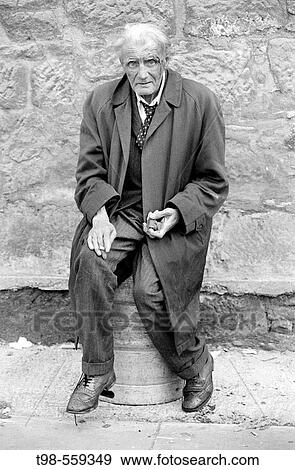 Stock Photo - Elderly gentleman, Glasgow, Scotland. UK.. Fotosearch