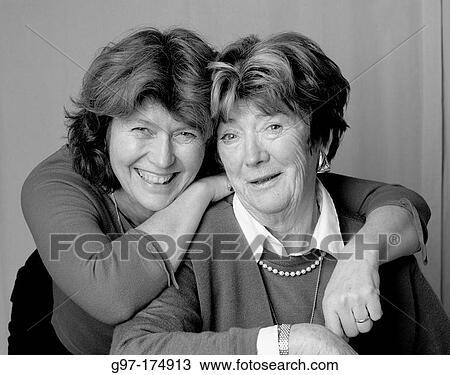 Elderly mother and daughter View Large Photo Image Stock Image - Elderly mother and daughter. Fotosearch