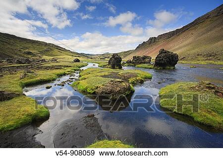 Eldgja, Iceland View Large Photo Image Stock Photo - Eldgja, Iceland. Fotosearch