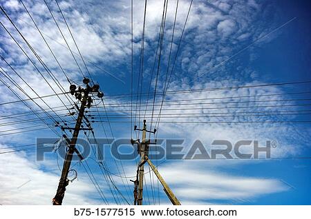 Electric cables, India, Asia View Large Photo Image Stock Photography - Electric cables, India, Asia. Fotosearch