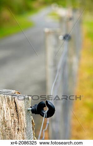 Electric fence for animals, Getaria, Guipuzcoa, Guipuzcoa, Spain, Basque Country. View Large Photo Image Stock Photography - Electric fence for animals, Getaria, Guipuzcoa, Guipuzcoa, Spain, Basque Country.. Fotosearch