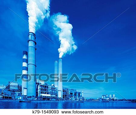Electric power plant View Large Photo Image Stock Image - Electric power plant. Fotosearch