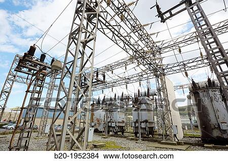 Picture - Electrical Substation. Power Electric Laboratory. Certification of electrical equipment. Technological Services to Industry. Tecnalia Research & innovation, Bizkaia, Basque Country, Spain.. Fotosearch