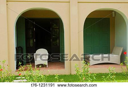 elegant French colonial style resort in Luang Prabang, Laos View Large Photo Image Stock Image - elegant French colonial style resort in Luang Prabang, Laos. Fotosearch