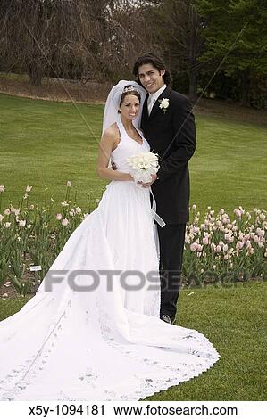 Elegant portrait of bride and groom View Large Photo Image Stock Image - Elegant portrait of bride and groom. Fotosearch