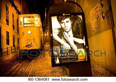 Stock Image - Elevador da Gloria, Baixa, Lisboa, Portugal. Fotosearch