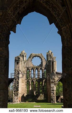 Stock Image - Elgin Cathedral, Elgin, Scotland, UK. Fotosearch
