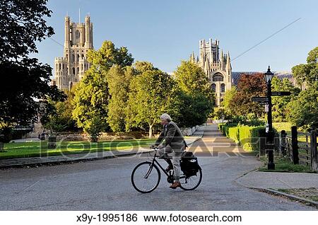 Ely Cathedral, Cambridgeshire, England. The West Tower (left) and the Octagon seen from the south. View Large Photo Image Stock Photograph - Ely Cathedral, Cambridgeshire, England. The West Tower (left) and the Octagon seen from the south.. Fotosearch