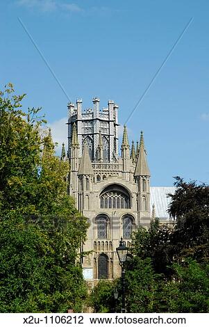 Ely Cathedral Octagon Tower from Ely Park, Cambridgeshire, England View Large Photo Image Stock Image - Ely Cathedral Octagon Tower from Ely Park, Cambridgeshire, England. Fotosearch