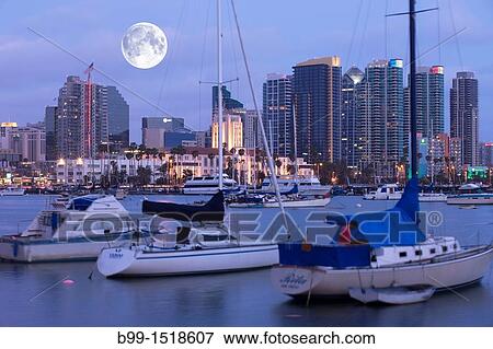 EMBARCADERO SKYLINE DOWNTOWN SAN DIEGO CALIFORNIA USA View Large Photo Image Stock Photo - EMBARCADERO SKYLINE DOWNTOWN SAN DIEGO CALIFORNIA USA. Fotosearch