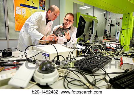 Stock Image - Embedded system, Image processing lab, Tecnalia Research, Development & Innovation Centre, Zamudio, Bizkaia, Euskadi, Spain. Fotosearch