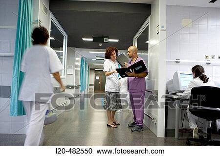 Stock Image - Emergency room. Hospital Universitario Gran Canaria Doctor Negrin, Las Palmas de Gran Canaria. Canary Islands, Spain. Fotosearch