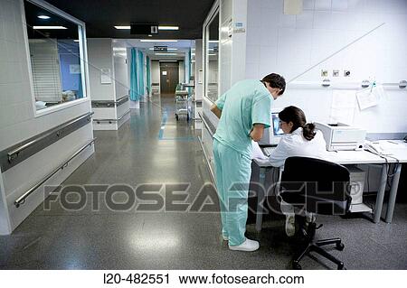Stock Image - Emergency room. Hospital Universitario Gran Canaria Doctor Negrin, Las Palmas de Gran Canaria. Canary Islands, Spain. Fotosearch