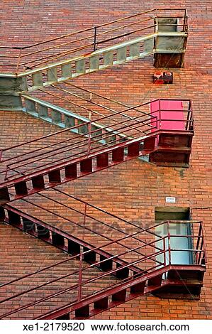 Emergency staircase, industrial warehouse, Badalona, Catalonia, Spain View Large Photo Image Stock Image - Emergency staircase, industrial warehouse, Badalona, Catalonia, Spain. Fotosearch