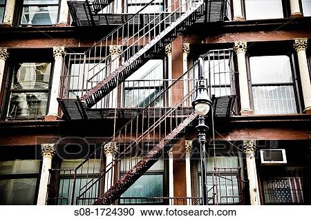 emergency stairs View Large Photo Image Stock Image - emergency stairs. Fotosearch