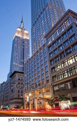 Empire State Building from Fifth Avenue, New York View Large Photo Image Stock Image - Empire State Building from Fifth Avenue, New York. Fotosearch